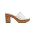 Sandali bianchi in pelle da donna con tacco 8 cm Primopiano, Donna, SKU w042000533, Immagine 0